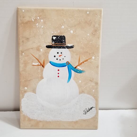 Eliane made in Brazile hand painted trivet - Picture 7 of 10